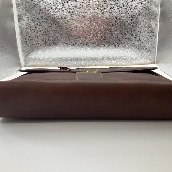 VTG Sudhaus 80's Leather Briefcase Key Detachable Strap Minimalist Old Money - Picture 9 of 17